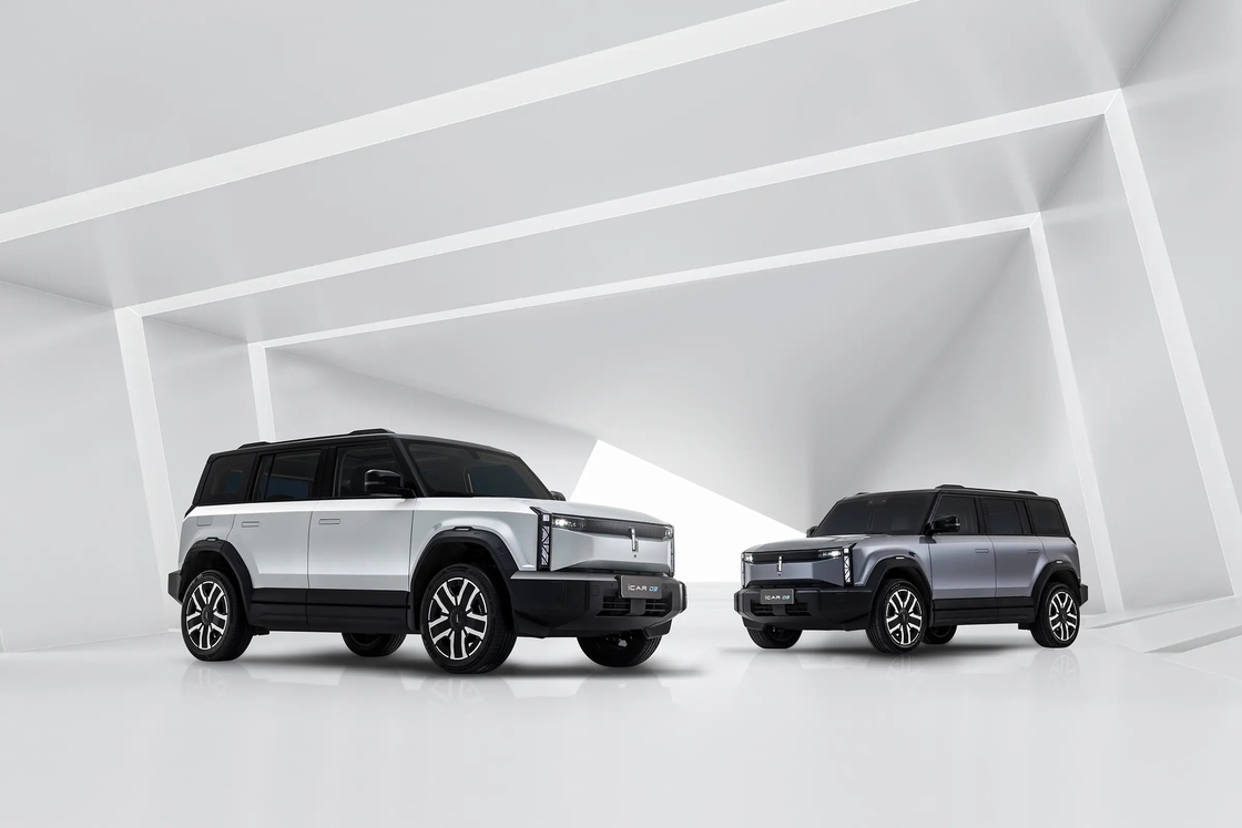 ایکار 03 چری اتومبیل الکتریکی 5 درب 5 صندلی SUV شارژ سریع 0.5 ساعت