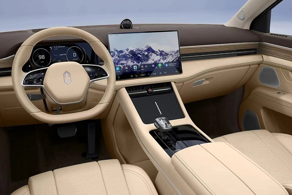 ۲۰۲۴ Aito Wenjie M7 اتومبیل الکتریکی خالص خودروهای لوکس SUV 1.5T برد طولانی AITO M5 M7 M9 در انبار