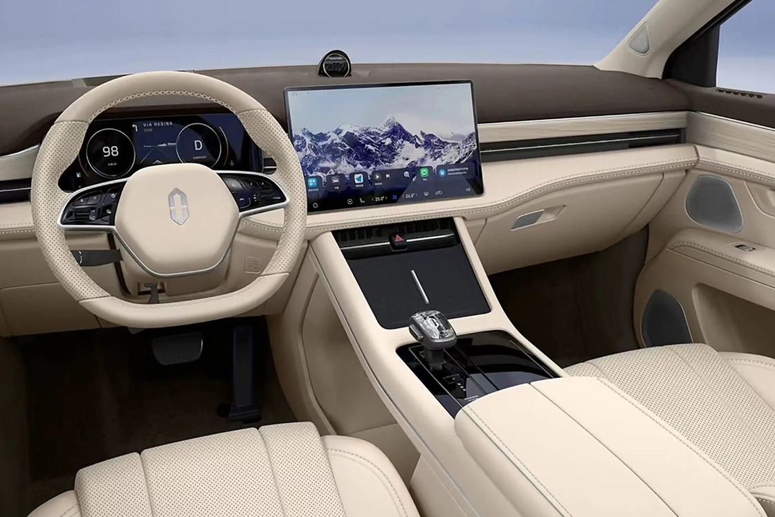 ۲۰۲۴ Aito Wenjie M7 اتومبیل الکتریکی خالص خودروهای لوکس SUV 1.5T برد طولانی AITO M5 M7 M9 در انبار